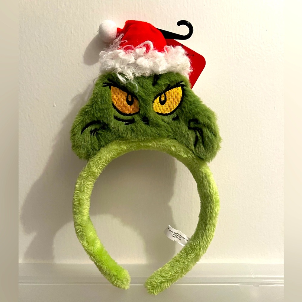 LAST ONE!! Cute Grinch Santa Headband- NWT
